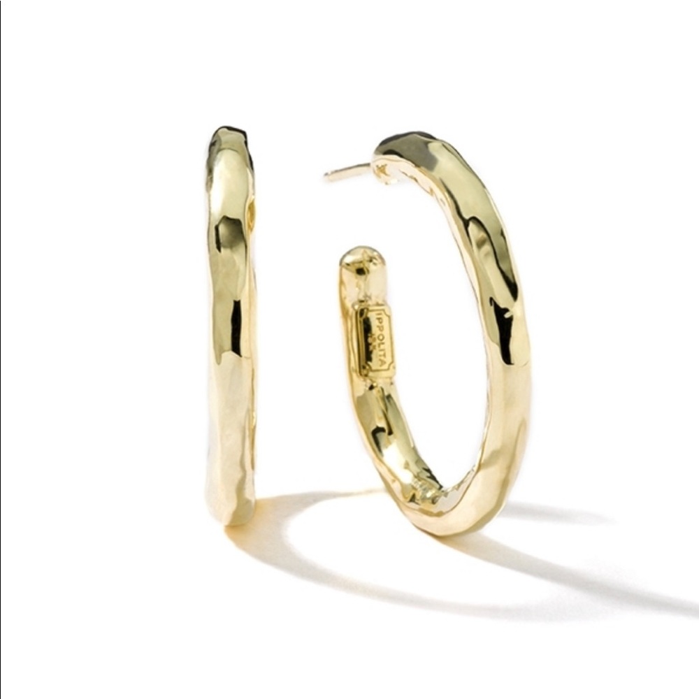 🚫SOLD🚫 IPPOLITA Classico Small Hammered Hoop Earrings